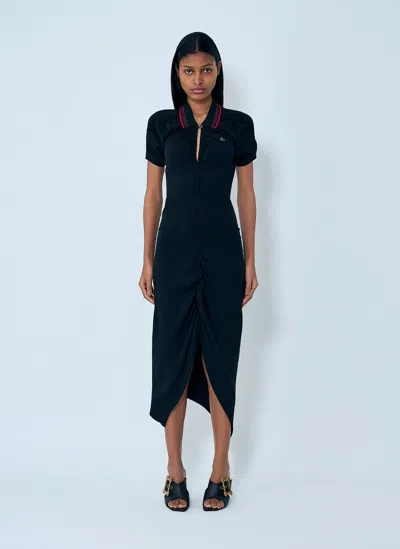 Vivienne Westwood Pulling Midi Dress In Blue