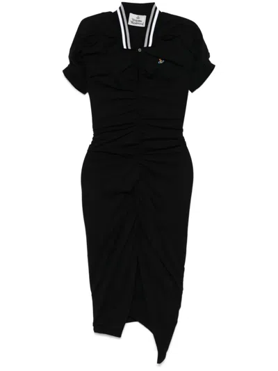 Vivienne Westwood Pulling Dress Print Organic Piquet Grey-overdye-vw-grid L Women