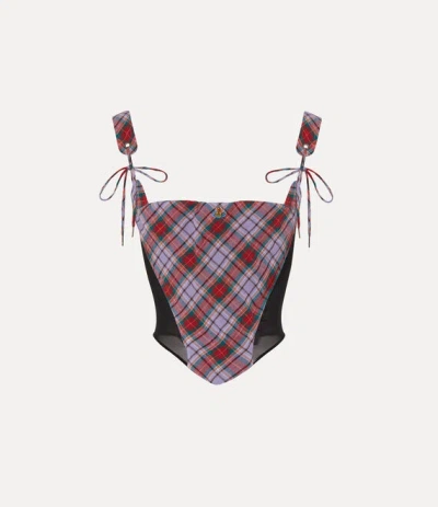 Vivienne Westwood Puppy Corset Louth Tartan 46 Women In Multi