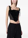 Vivienne Westwood Puppy Tie-detail Corset In Black