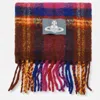 Vivienne Westwood Multicolored Pattern Scarf Fringed Edges In Multi