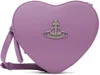 VIVIENNE WESTWOOD PURPLE LOUISE HEART CROSSBODY BAG