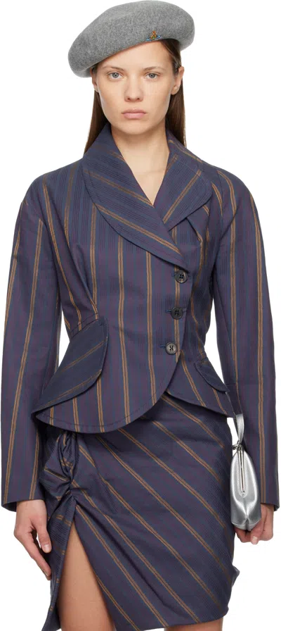 Vivienne Westwood Purple Stormy Blazer In Multi