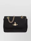 Vivienne Westwood Purse Chain-link Strap Gold-tone Hardware In Black