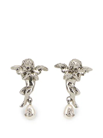 Vivienne Westwood Putti Earrings In Silver