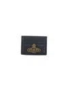 Vivienne Westwood Quilted 'orb' Card Holder - Black