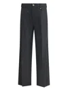 Vivienne Westwood Gray Fleece Wool Casual Pants In Black