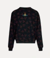 Vivienne Westwood Black And Red Cotton Sweatshirt In Black / Red
