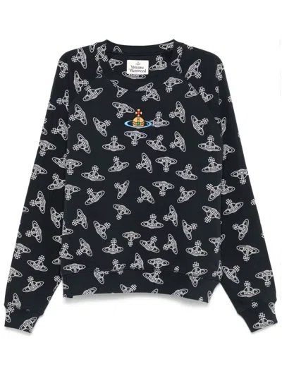 Vivienne Westwood Sweatshirt With Logo In Blue