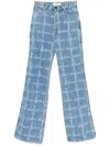 Vivienne Westwood Ray 5 Pocket Jeans Laser Denim Vw-grid-blue 31 Women In Blue