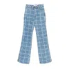 Vivienne Westwood Ray 5 Pocket Jeans Laser Denim Vw-grid-blue 31 Women In Blue