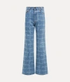 Vivienne Westwood Ray 5 Pocket Jeans Laser Denim Vw-grid-blue 31 Women In Vw-grid-blue