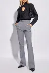 Vivienne Westwood Gingham-pattern Flared Trousers In Grey