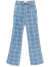 Vivienne Westwood Ray 5 Pocket Jeans Laser Denim Vw-grid-blue 31 Women In Blue