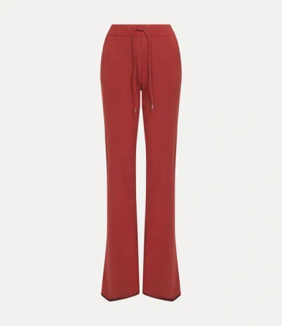 Vivienne Westwood Ray Joggers Double Faced Felpa Red Xl Women In Brown