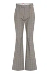 Vivienne Westwood Flared Checkered Stretch-cotton Trousers