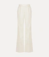 Vivienne Westwood Ray Trousers Viscose Wool Twill White 40 Women In White