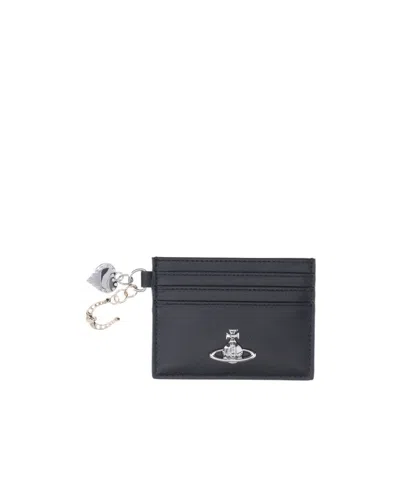 Vivienne Westwood Rectangular Card Holder In Black