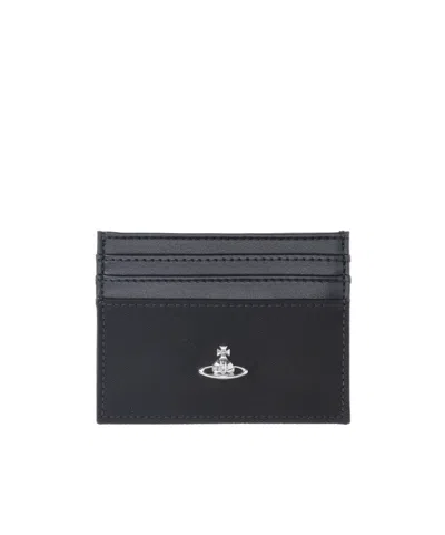 Vivienne Westwood Rectangular Card Holder In Black