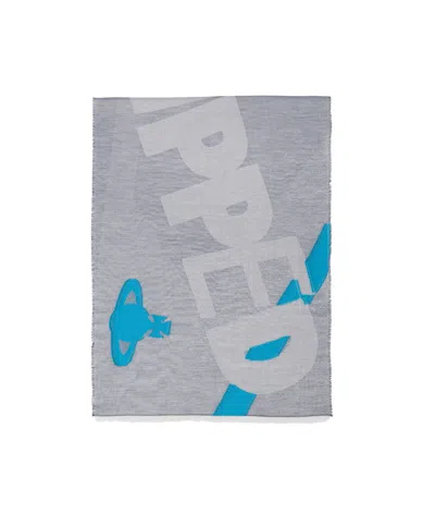 Vivienne Westwood Rectangular Scarf In Gray