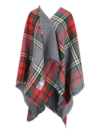 VIVIENNE WESTWOOD RECTANGULAR SCARF IN VIBRANT RED