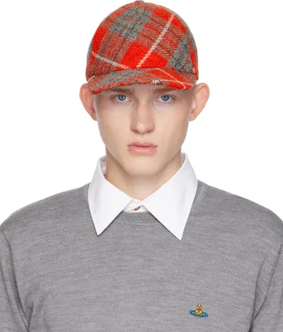 Vivienne Westwood Red Baseball Cap In Aw24-h206