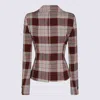 Vivienne Westwood Drunken Tailored Checked Wool Blazer In Red
