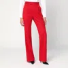 Vivienne Westwood Flared Wool Pants High Waist In Red
