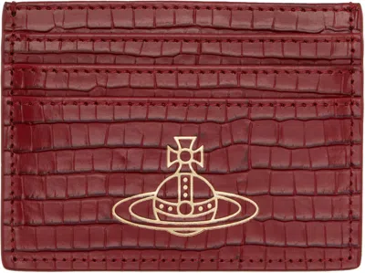 Vivienne Westwood Red Flat Card Holder