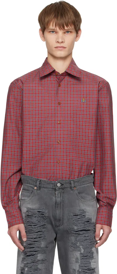 Vivienne Westwood Red Ghost Shirt In Burgundy