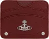 Vivienne Westwood Red Half Moon Flat Card Holder In Aw24-h407