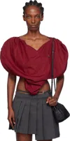 Vivienne Westwood Orb-embellished Heart Top In Red