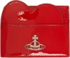 Vivienne Westwood Red Heart Card Holder In H401 Red