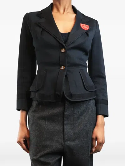 Pre-owned Vivienne Westwood Red Label Fitted Blazer In Black