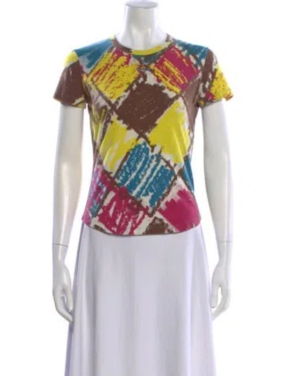 Pre-owned Vivienne Westwood Red Label Graphic Print Crew Neck T-shirt In White