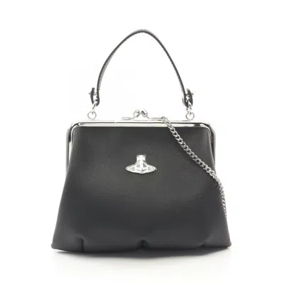 Vivienne Westwood Red Label Leather Granny Frame Purse 2way Bag 52020003s000bn401 In Black