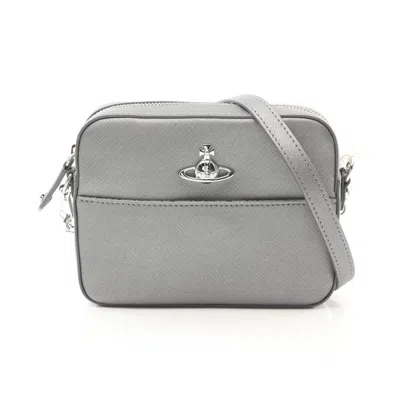 Vivienne Westwood Red Label Saffiano Saffiano Camera Bag Shoulder Bag 4303006441214p401 In Gray