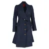 Vivienne Westwood Red Label Single-breasted Coat In Navy Blue Wool In Blue