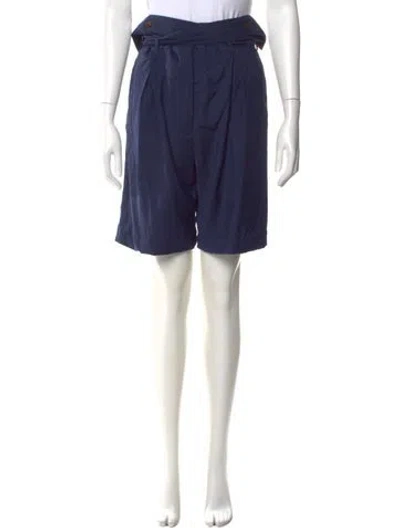 Pre-owned Vivienne Westwood Red Label Wool Knee-length Shorts In Blue