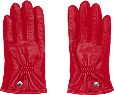 Vivienne Westwood Red Leather Sheep Gloves