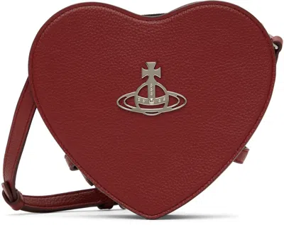 Vivienne Westwood Red Louise Heart Crossbody Bag In H407 Red