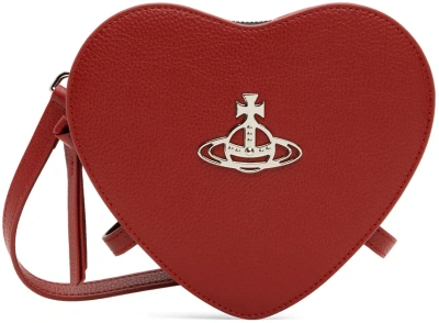 Vivienne Westwood Red Louise Heart Crossbody Bag In H407 Red