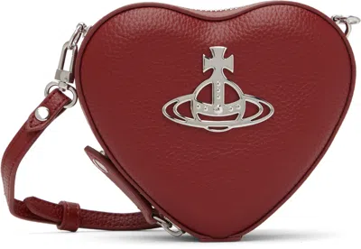 Vivienne Westwood Red Mini Heart Crossbody Bag In H407 Red