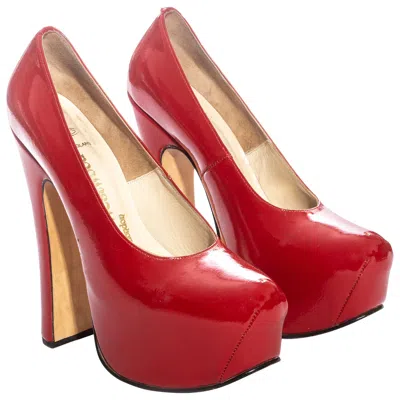 Pre-owned Vivienne Westwood Red Patent Leather Platforms, Fw 1994