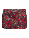Vivienne Westwood Printed Cotton Skirt In Red