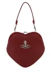 Vivienne Westwood Red Synthetic Leather Belle Heart Handbag
