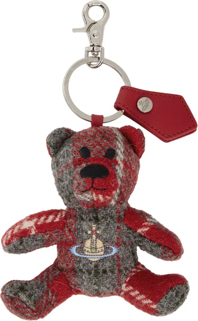 Vivienne Westwood Red Teddy Bear Keychain