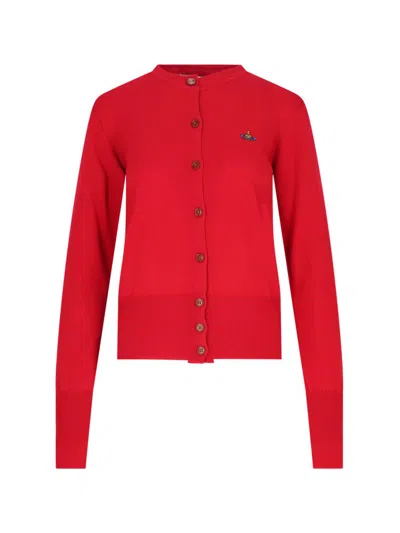 Vivienne Westwood Red Wool Bea Cardigan