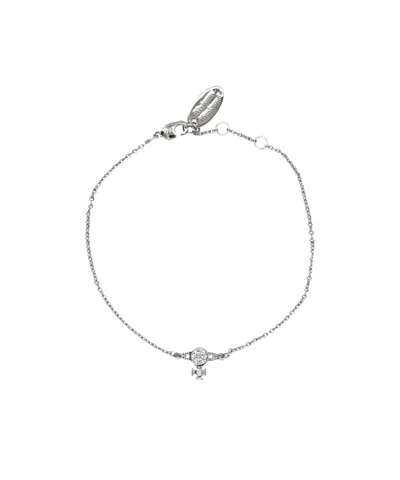 Vivienne Westwood Reina Bracelet Small In Gray