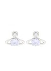 Vivienne Westwood Reina Crystal-embellished Orb Stud Earrings In Metallic